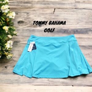 TOMMY BAHAMA NWT WOMENS OUTDOOR ACTIVE GOLF SKIRT TURQUOISE UPF 50 QUICK DRY LG